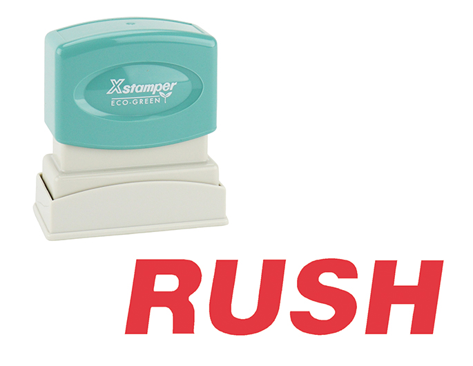 Xstamper #1334 RUSH Stock Stamp