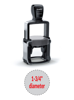 Trodat 52045 professional self-inking stamp is a heavy duty stamp. Stainless steel and high quality plastic deliver a perfect impression.
