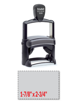 Trodat 5208 professional self-inking stamp is a heavy duty stamp. Stainless steel and high quality plastic deliver a perfect impression.