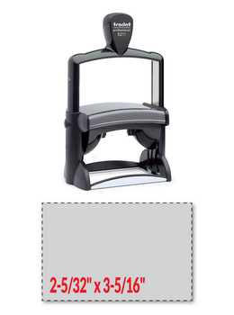 Trodat 5211 professional self-inking stamp is a heavy duty stamp. Stainless steel and high quality plastic deliver a perfect impression.