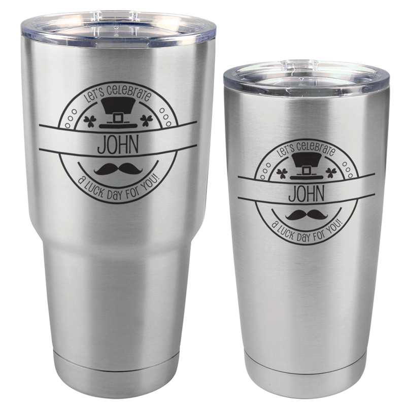 Let's Celebrate St. Patrick's Day Stainless Steel Tumbler (30 oz or 20 oz)