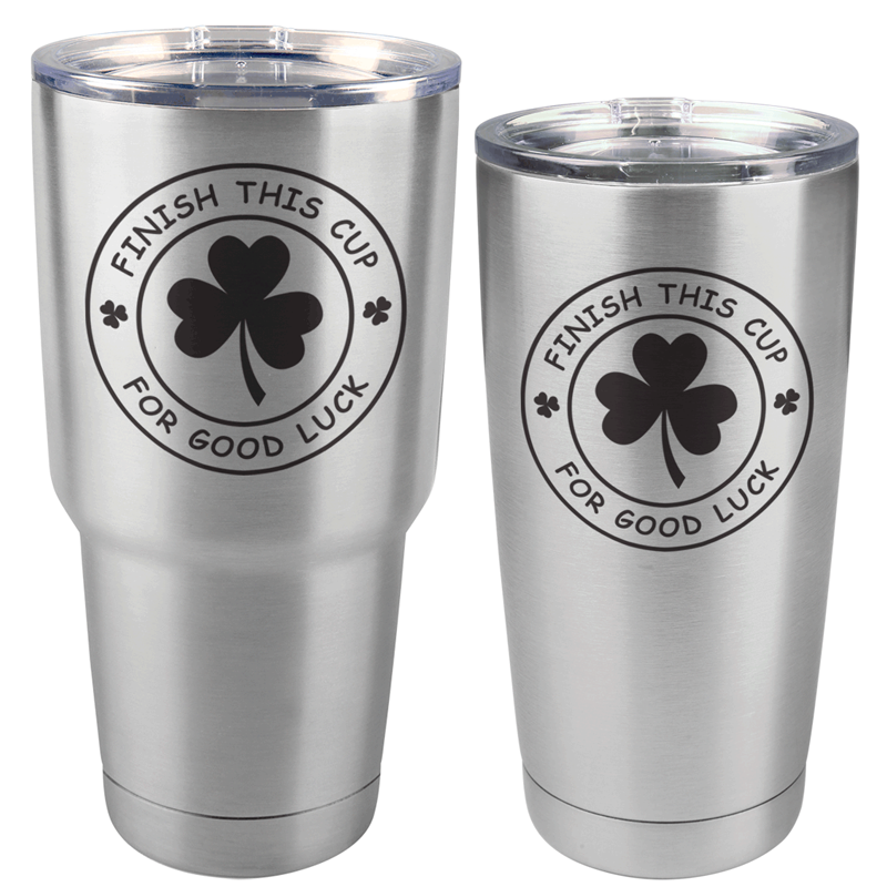 Finish This Cup St. Patrick's Day Stainless Steel Tumbler (30 oz or 20 oz)