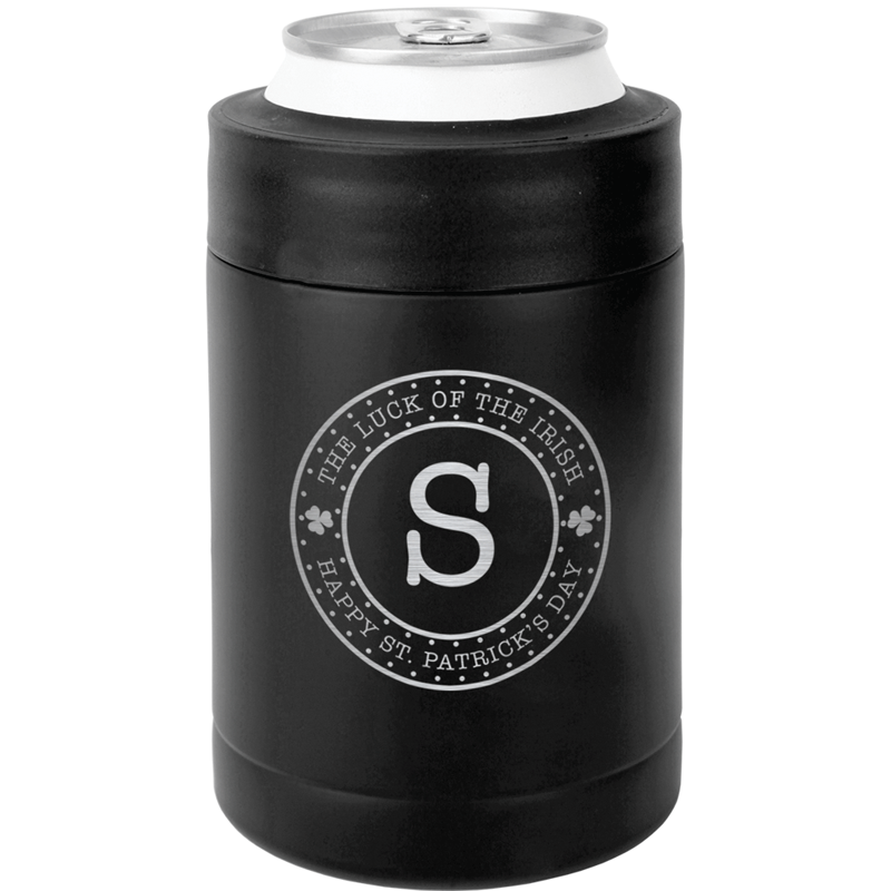 St. Patrick's Day Luck of the Irish Matte Black Beverage Holder