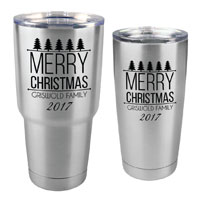Merry Christmas Tumbler - 30 oz or 20 Stainless Steel