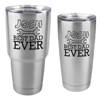 TUMBLER-B-ST - Best Dad Ever Tumbler - 30 oz or 20 Stainless Steel