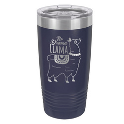 No one likes drama, especially the No Drama Llama!  Exclusive and fun design is laser engraved on a tumbler.  Keep the drama away with the no drama llama tumbler!
