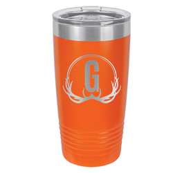 Unique antler design tumbler is great for the hunter enthusiast. Laser engraved tumbler will leave a great and detailed impression.