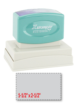 The N16 Pre-Inked Xstamper  is a large-sized stamp, comes with thousands of initial impressions, and is re-inkable.