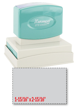 The N22 Pre-Inked Xstamper  is a large-sized stamp, comes with thousands of initial impressions, and is re-inkable.