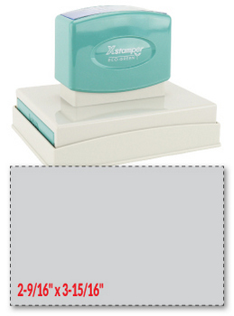 The N28 is our largest Xstamper brand pre-inked stamp, comes with thousands of initial impressions, and is re-inkable.